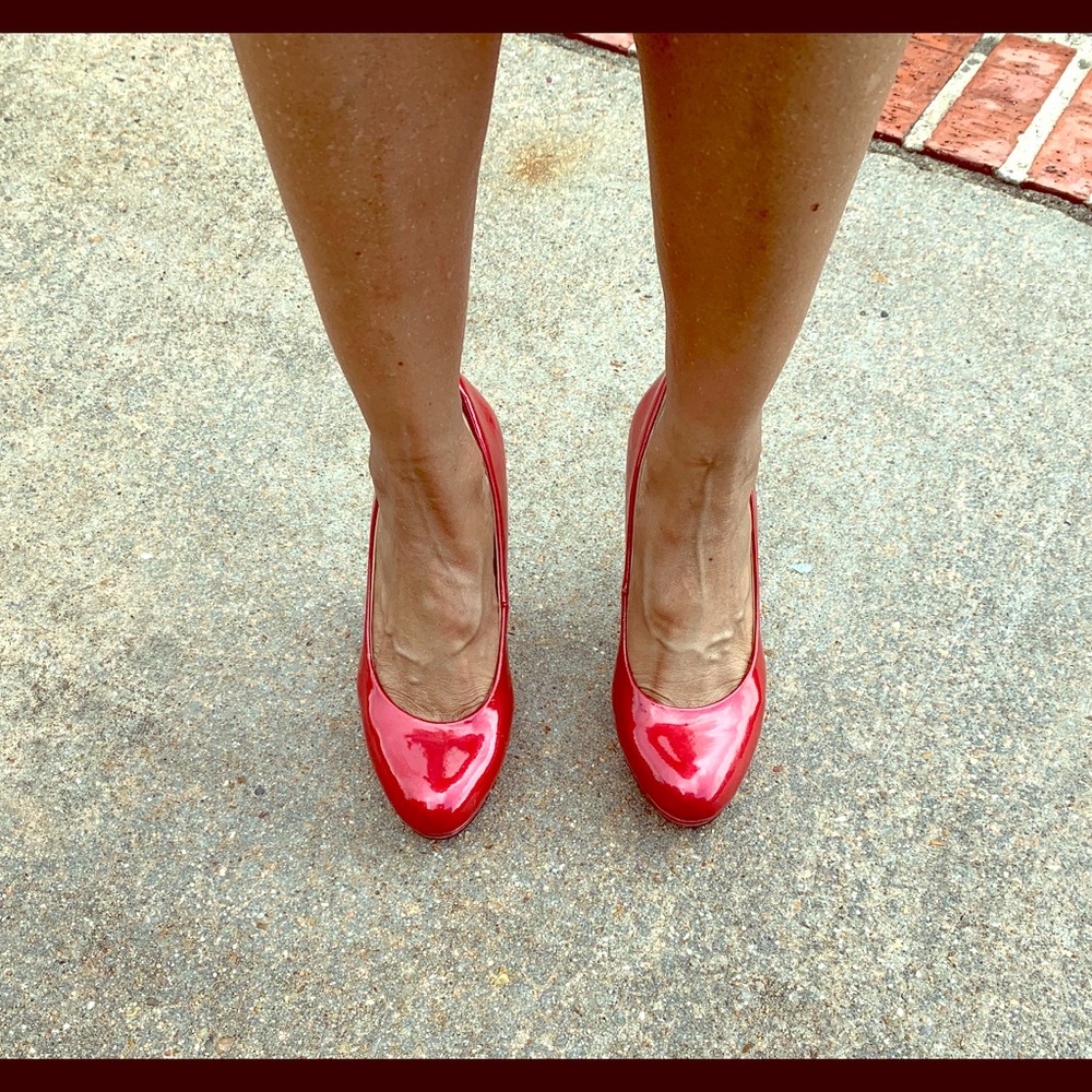 Ruby Red Pumps